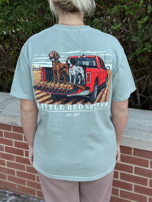 Little Red Setter T-Shirt Design #T008 Pheasant Limit
