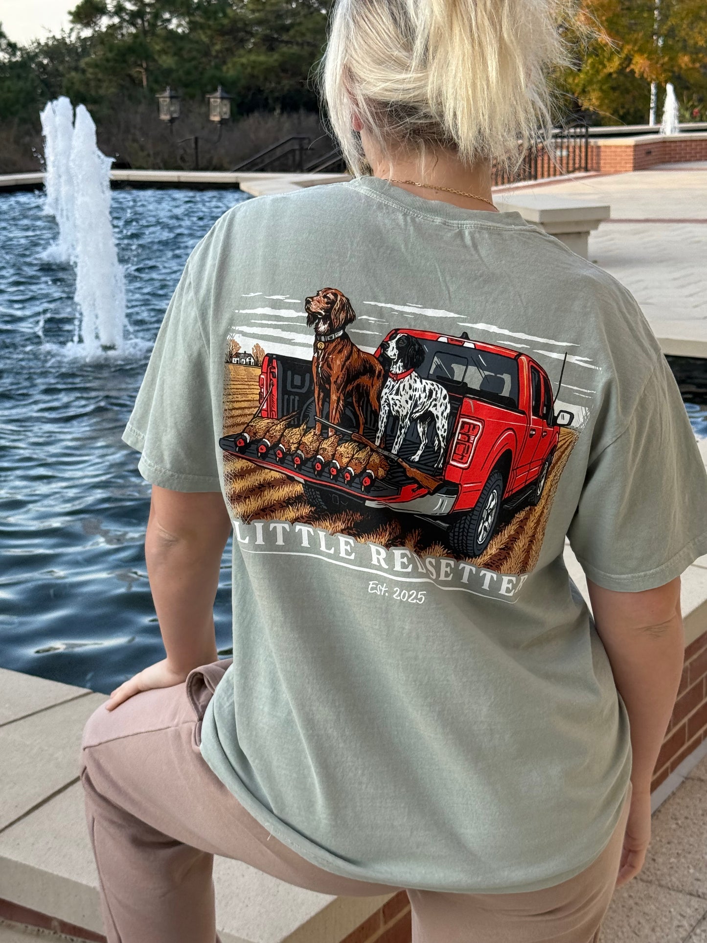 Little Red Setter T-Shirt Design #T008 Pheasant Limit