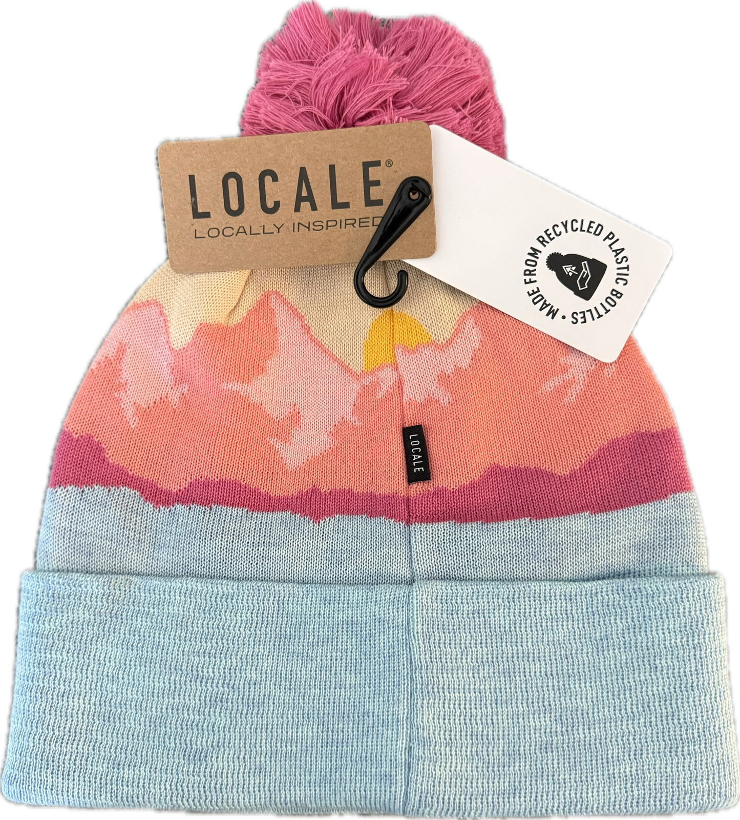 Little Red Setter Embroidered Peach Mountain Morning Aqua Locale Grand Recycled Beanie