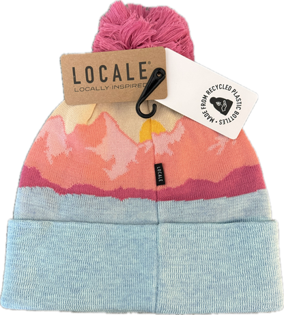 Little Red Setter Embroidered Peach Mountain Morning Aqua Locale Grand Recycled Beanie