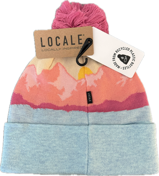 Little Red Setter Embroidered Peach Mountain Morning Aqua Locale Grand Recycled Beanie